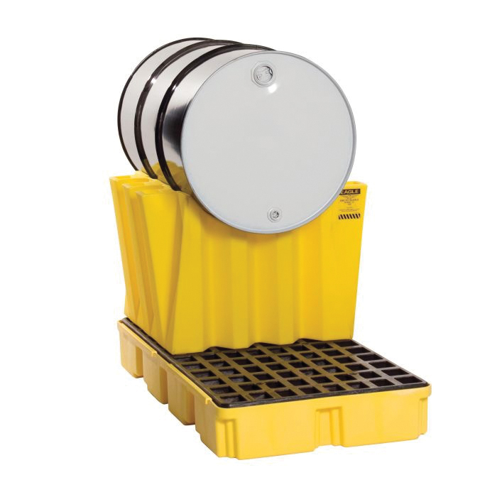 Eagle Manufacturing 1605 Drum Cradle, For Use With Horizontal Drum Stacking System, 22-1/2 in H Level, Yellow