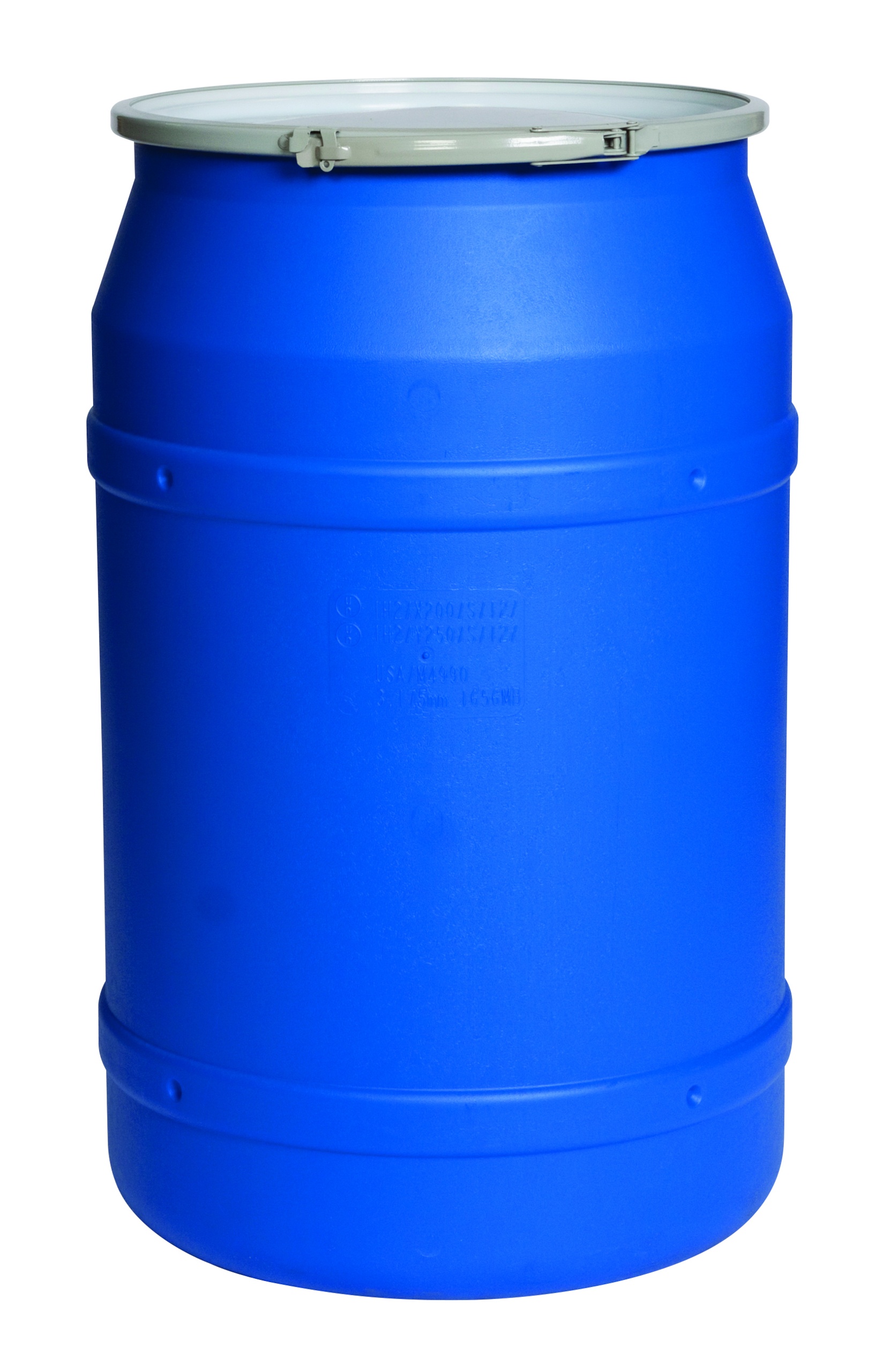 Eagle Manufacturing 1601BLK Labpack Drum, 30 gal Volume, Open Head, Plastic Lever Lock Ring Closure, HDPE, 28-1/2 in OAH