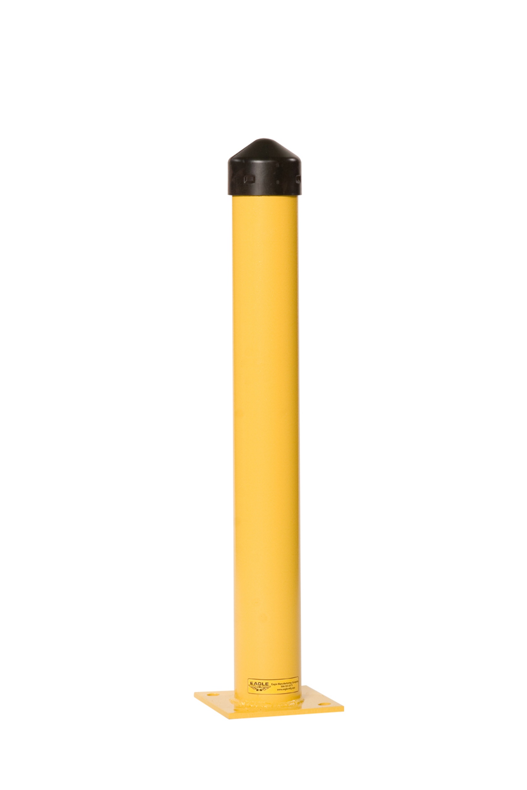 Aldon 4012-11 Walk-In Wheel Chock With Choke Sign and Handle, 10-3/4 in H x 7 in W x 8 in D, Aluminum, Yellow