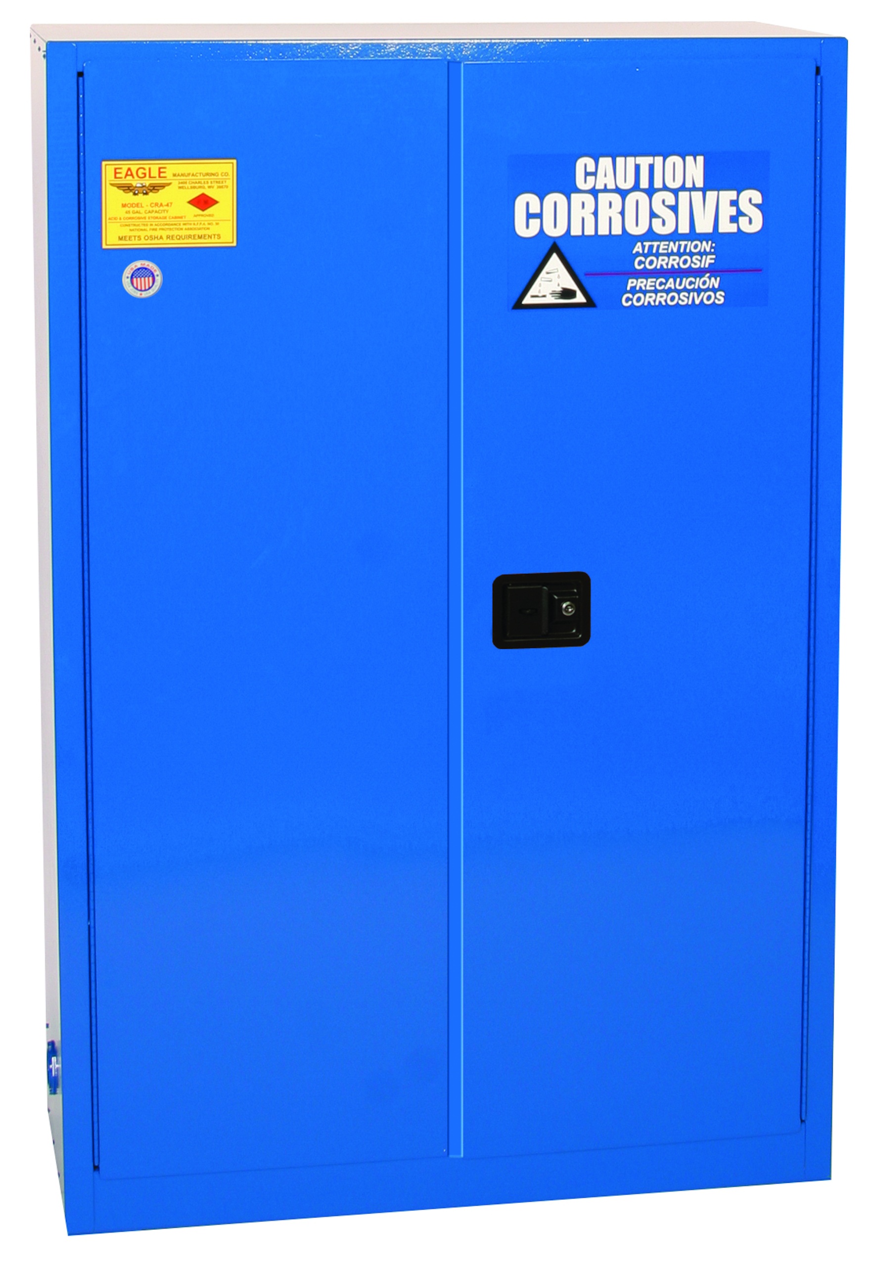Justrite&reg; 890420 Sure-Grip&reg; EX Countertop Flammable Safety Cabinet, 4 gal Capacity, Recessed Paddle Handle, 22 in H x 17 in W x 17 in D, Self-Close Door, 1 Doors, 1 Shelves, Cold Rolled Steel, Yellow
