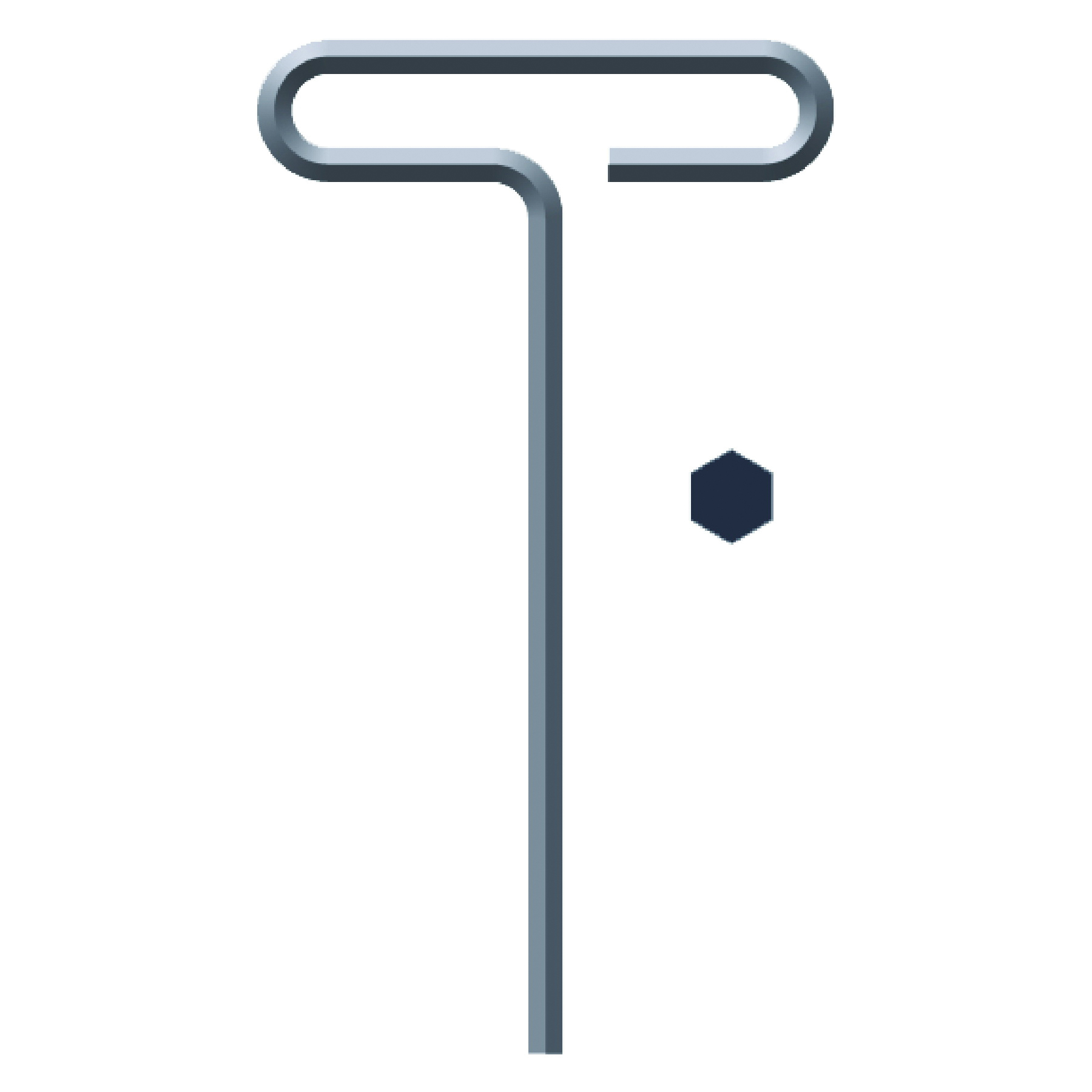 Eklind&reg; 31609 Hex Key, Hex Drive, Loop T-Handle Grip Handle, Alloy Steel, Black Oxide