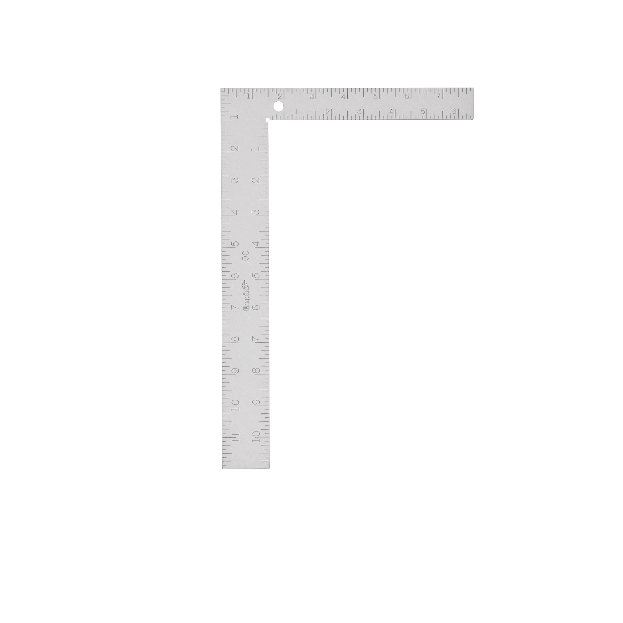 Empire&reg; 2730 Pocket Ruler, Graduations 1/32 in, 6-1/2 in L, Stainless Steel