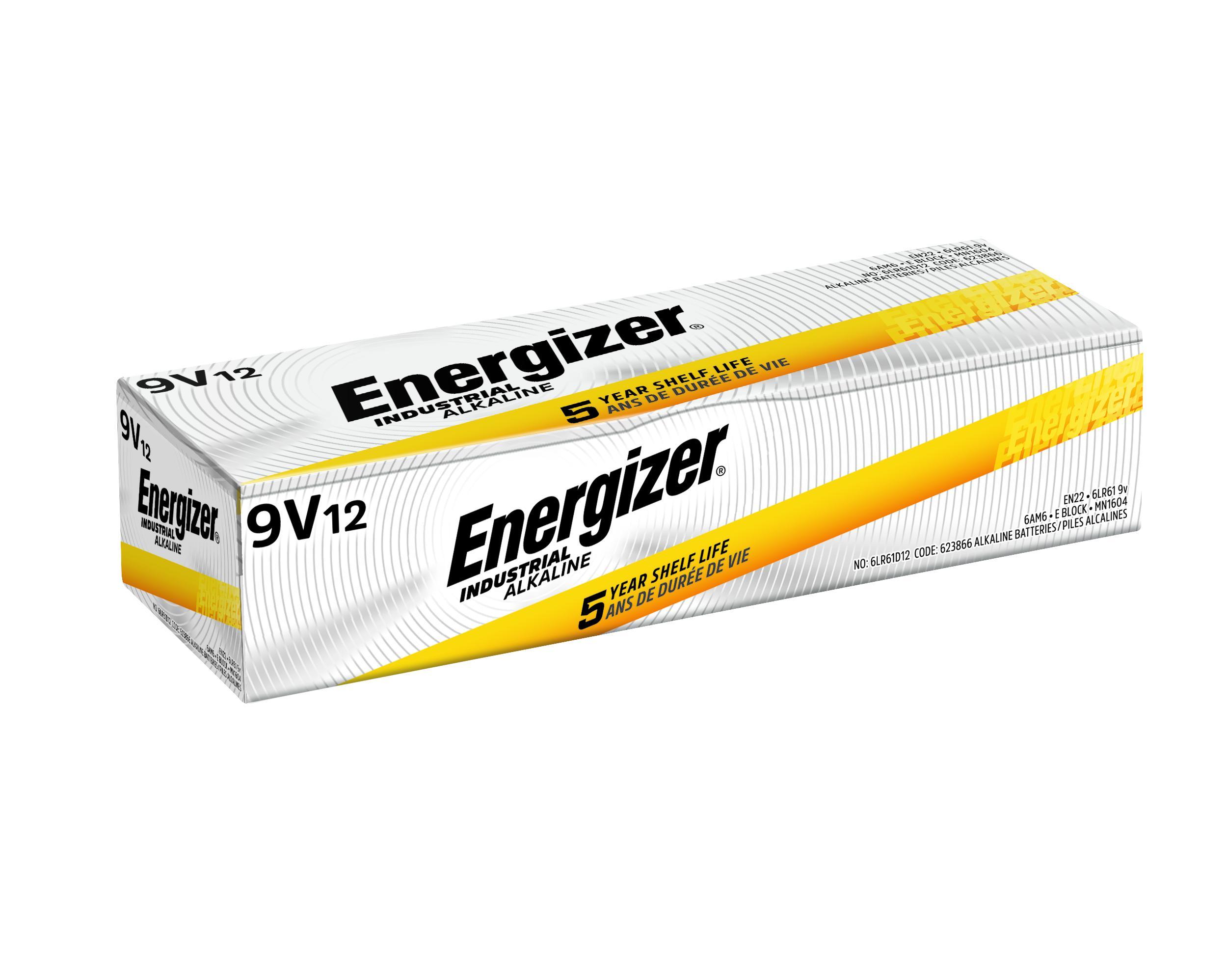 Energizer® E92 Alkaline Battery, Zinc Manganese Dioxide (Zn/MnO2), 1.5 VDC Nominal, AAA