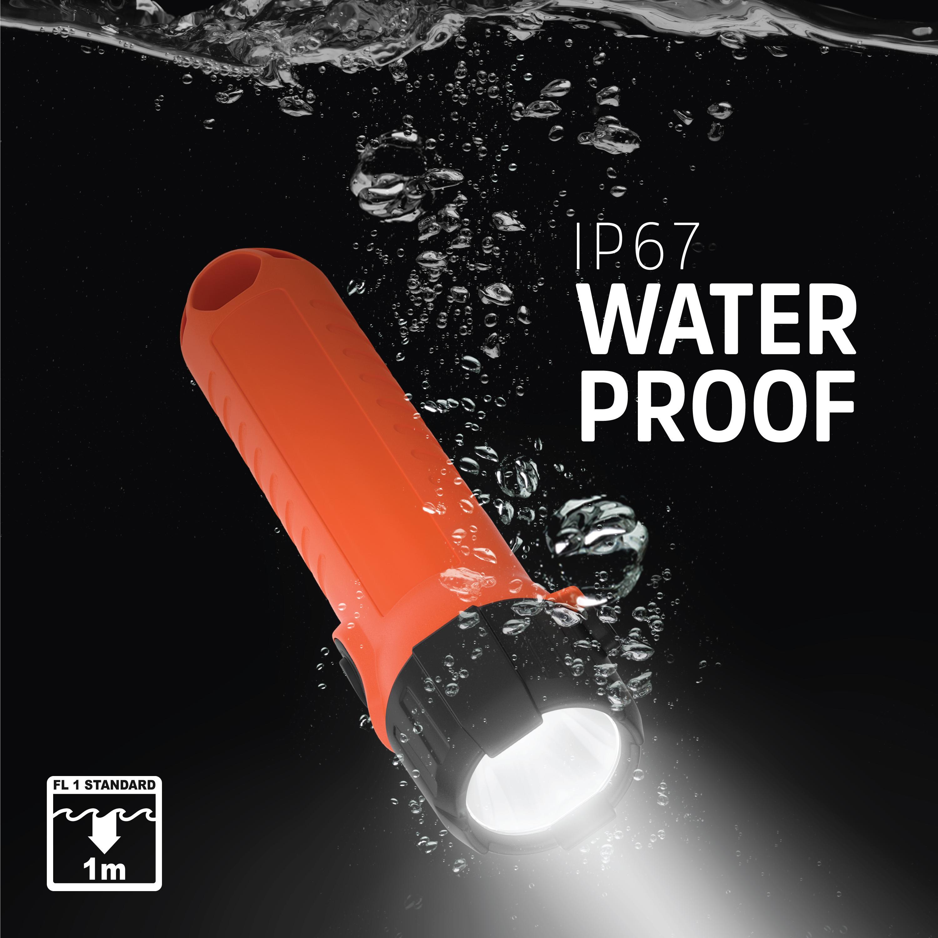 Energizer&reg; Intrinsically Safe&reg; ENISHH25E Impact-Resistant Handheld Flashlight, LED Bulb, Plastic Housing, 150 Lumens Lumens