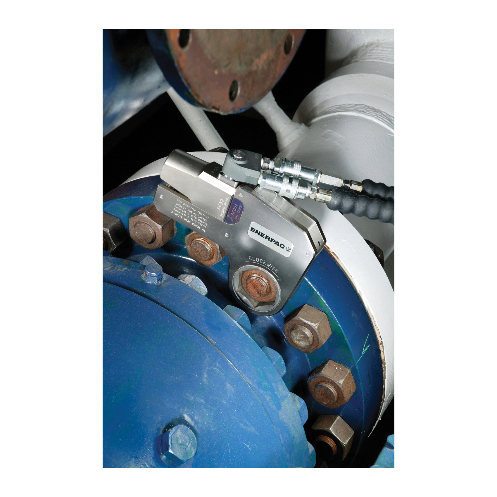 Enerpac&reg; ZE4208TB-QHR Torque Wrench Z-Class Electric Hydraulic Pump, 1-1/2 hp, 462 cu-in Reservoir, 60 cu-in/min Flow Rate, 10000 psi Pressure