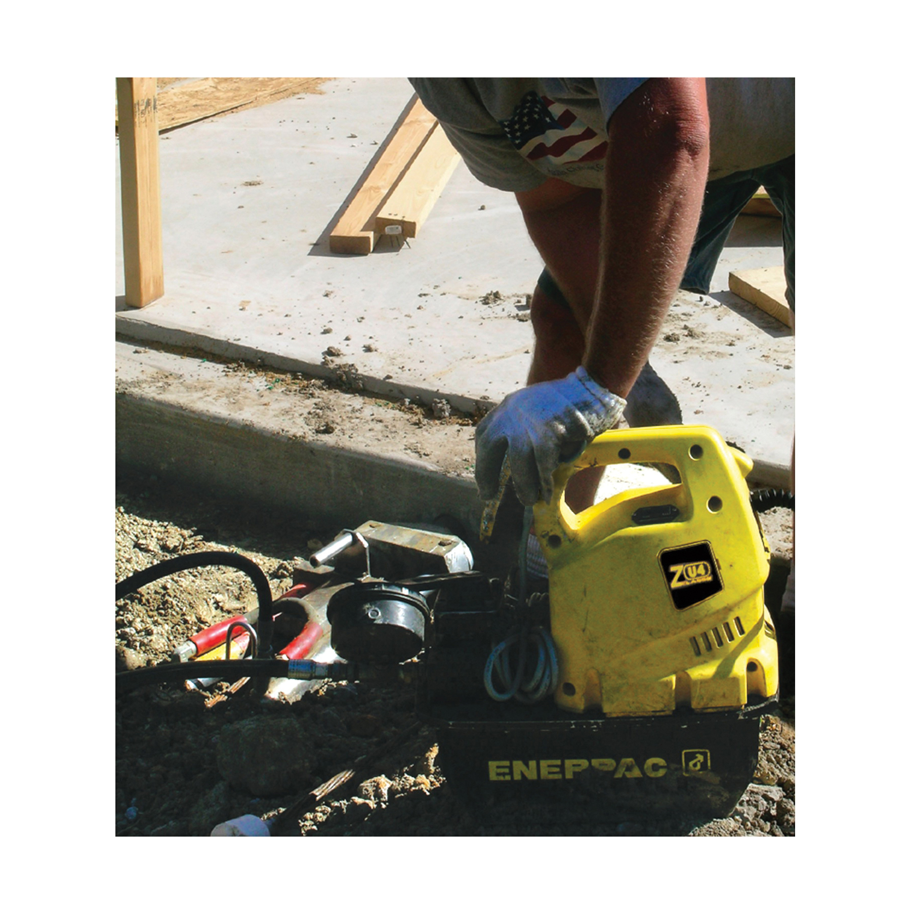 Enerpac&reg; ZU4408JB Universal Z-Class Electric Hydraulic Pump, 1.7 hp, 2 gal Reservoir, 60 cu-in/min Flow Rate, 10000 psi Pressure