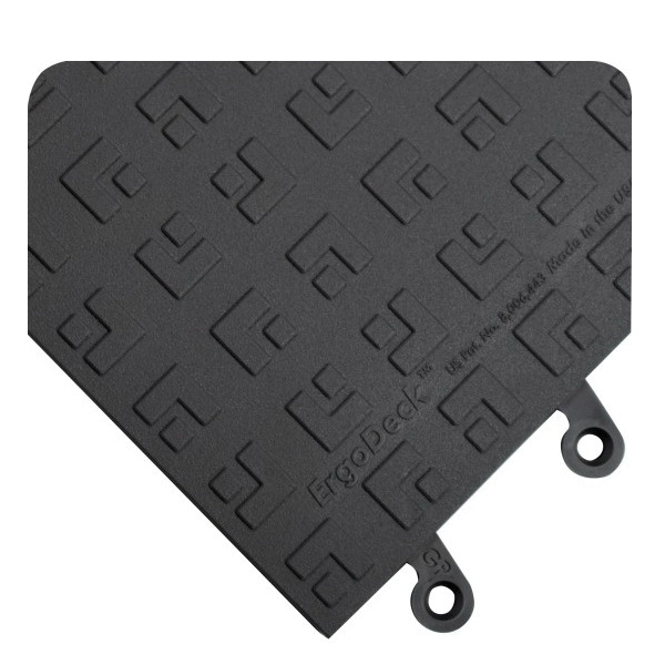 ErgoDeck&reg; 560.78X6X15X15YL 560 Drainage Outside Corner, Yellow, For Use With ErgoDeck&reg; Anti-Fatigue Modular Mat, PVC, PVC Backing, 15 in L x 6 in W x 7/8 in THK