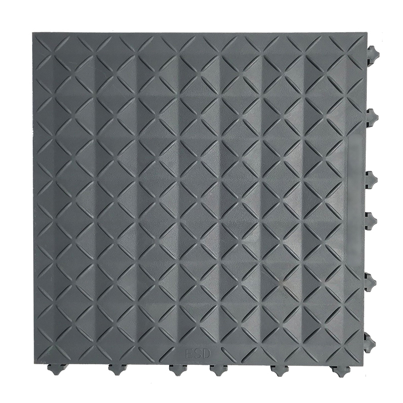 Ergo Advantage A7-GRN Closed Highlighter Anti-Fatigue Mat, 18 in L x 6 in W x 1 in THK, PVC, Patented Ergonomic Domes Surface Pattern, PVC Base, Resists: Fire