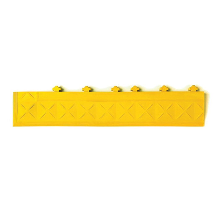 Ergo Advantage A3-B Side Female Safety Edge Ramp, Black, PVC, 18 in L x 4 in W x 1 in THK