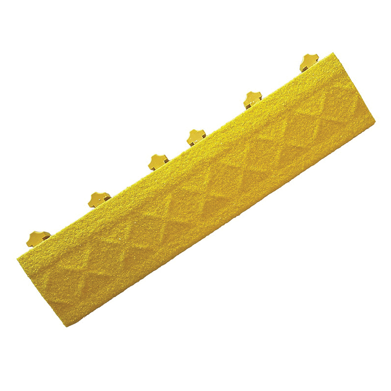 Ergo Advantage AG2 Drainage Open Tile, 18 in L x 18 in W x 1 in THK, PVC/Silicon Carbide, Grit with Drainage Holes Surface Pattern, Anti-Slip Surface, Interlocking Edge