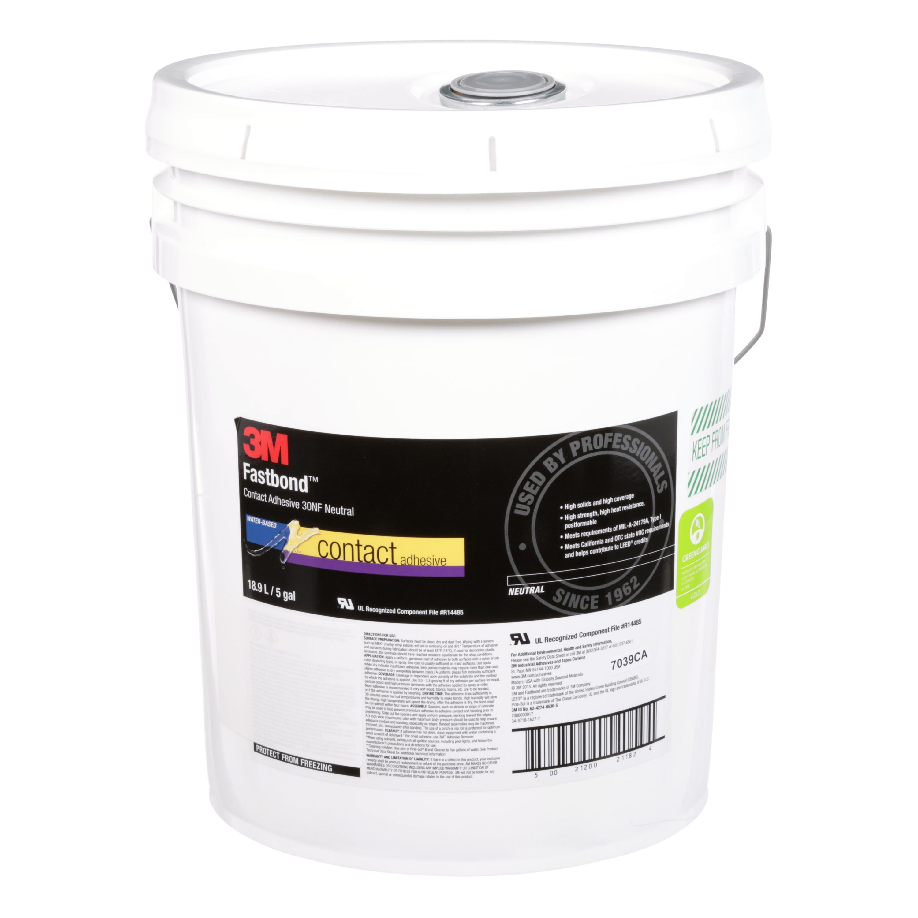 3M&trade; 7000000927 4799 Liquid Adhesive, 1 gal, Black