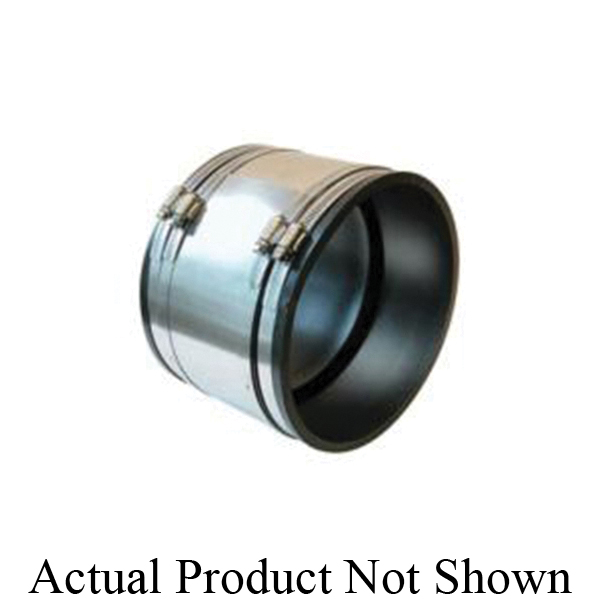 Fernco® 1006-44RC 1006 RC Strong Back Flexible Repair Coupling With Reducer, 4 in Nominal, Concrete x Cast Iron/Plastic End Style, Flexible PVC