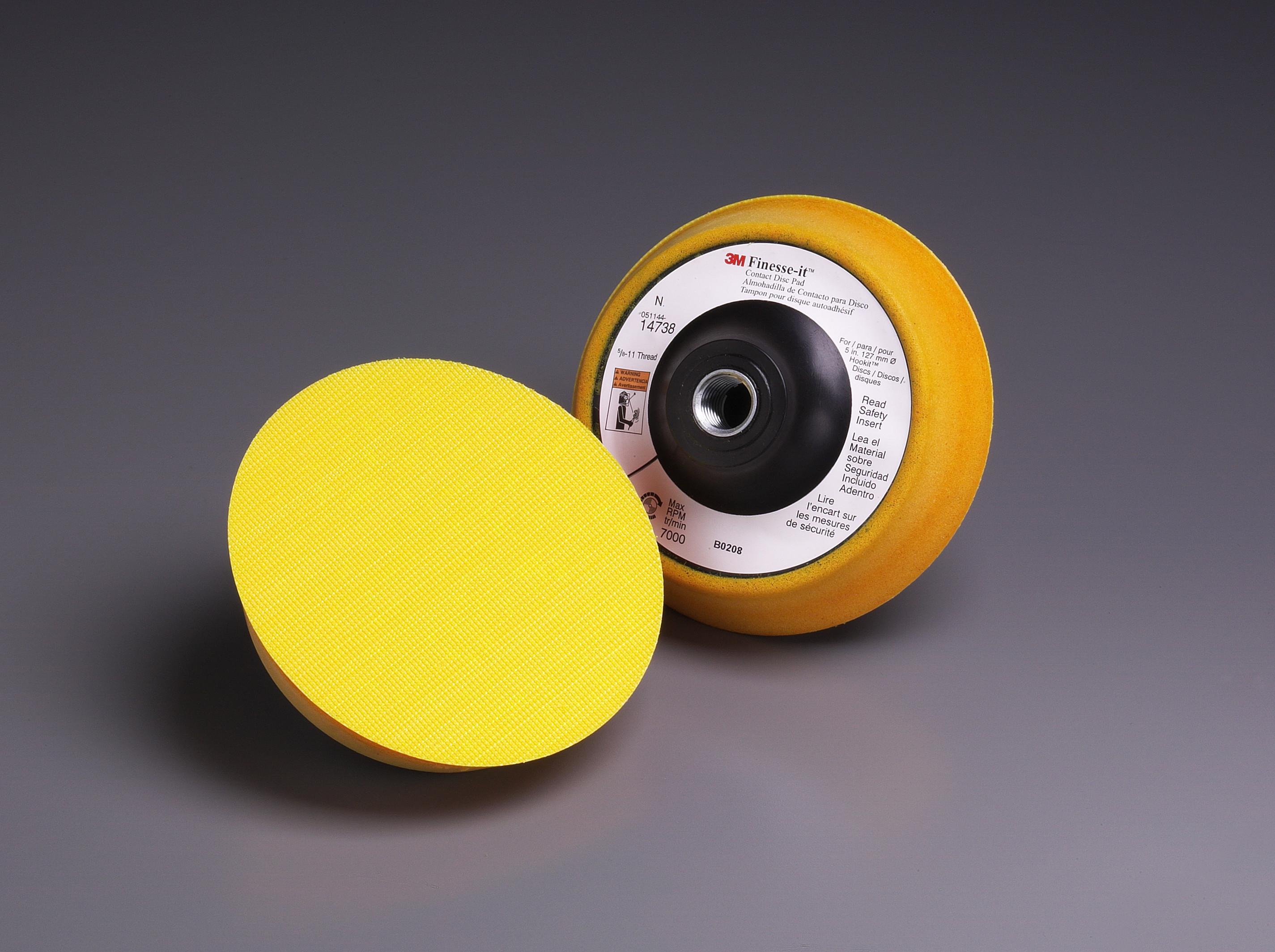 Finesse-it&trade; 7000000573 Quick Change Disc Pad, 3 in Dia Pad, Hookit&trade; Attachment