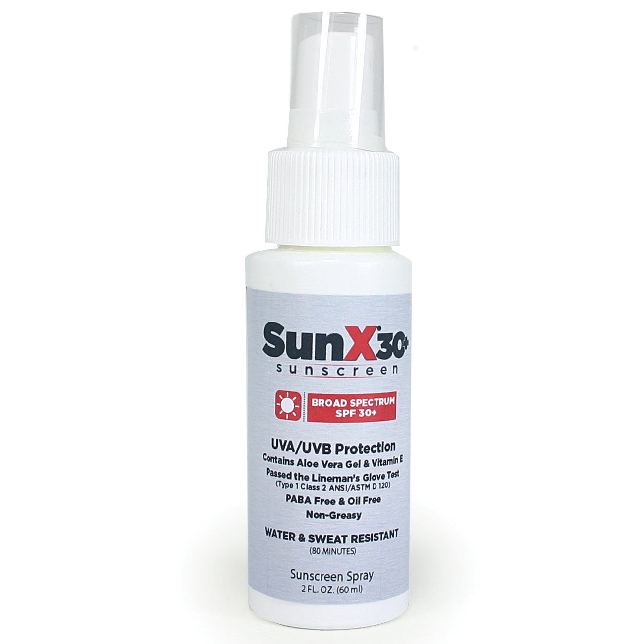 First Aid Only® SunX®30+ 18-202 Sunscreen Lotion, 2 oz, Tottle, Glossy Lotion