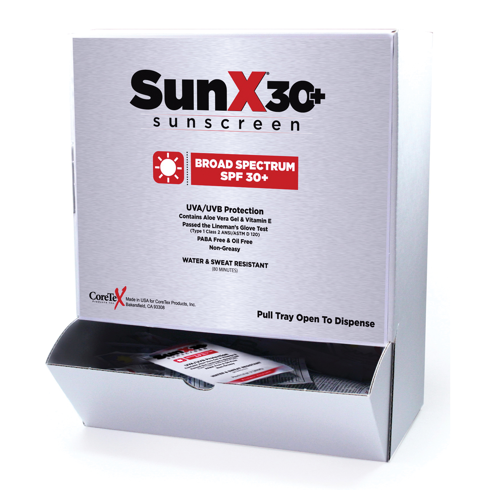 First Aid Only® SunX®30+ 18-202 Sunscreen Lotion, 2 oz, Tottle, Glossy Lotion