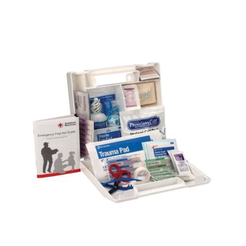 North® by Honeywell 019713-0007L Portable Unitized First Aid Kit, Wall Mount, Metal Case, 9-7/8 in H x 9-7/8 in W x 2-7/8 in D