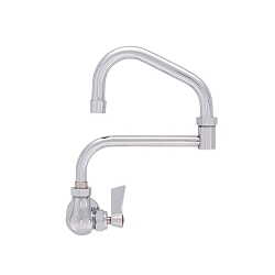 Fisher 19968 Kitchen Sink Faucet, Commercial, 2.2 gpm Flow Rate, Double Jointed Swivel Spout, Domestic