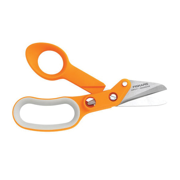 Fiskars&reg; 170610-1001 Amplify&reg; RazorEdge&trade; Fabric Shear, 1-45/64 in L of Cut, 6 in OAL, Stainless Steel Blade