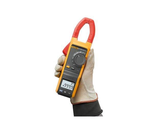 Fluke&reg; 5065875 Clamp Meter, 999.9 A, 600/1000 V AC/V DC, 60000 Ohm, 5 to 500 Hz, 1-7/16 in Jaw, LCD Backlit Display