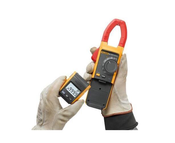 Fluke&reg; 5065875 Clamp Meter, 999.9 A, 600/1000 V AC/V DC, 60000 Ohm, 5 to 500 Hz, 1-7/16 in Jaw, LCD Backlit Display