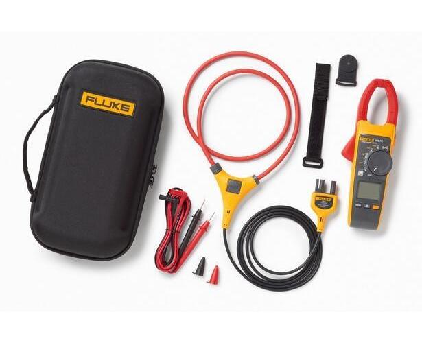 Fluke&reg; 5065965 Clamp Meter, 999.9 A, 1000 V AC/V DC, 60000 Ohm, 5 to 500 Hz, 1-1/8 in Jaw, LCD Backlit Display