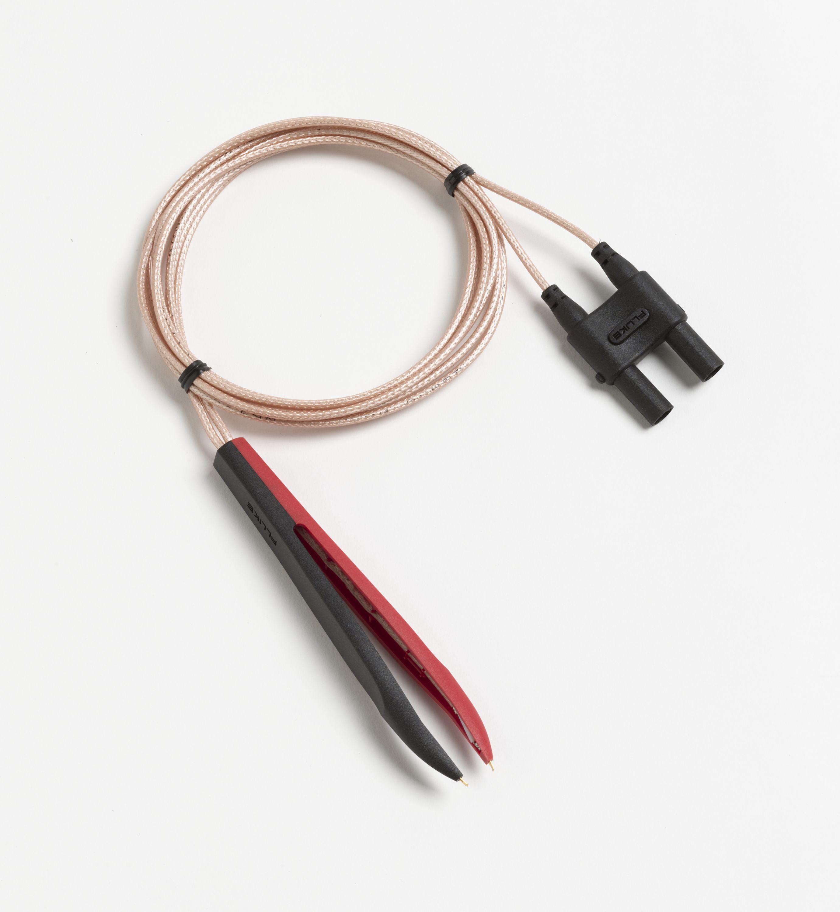 Fluke&reg; 8845A-EFPT Extended Fire Retardant Fine Point Tip Adapter Set, For Use With 0.08 in OD Probe Tip, 300 V AC/DC Operating Voltage, 3 A Current, Polypropylene/Stainless Steel, Black/Red