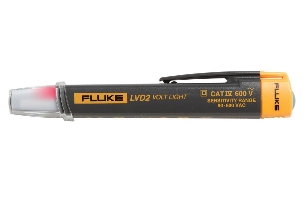 Fluke&reg; FLUKE-1LAC-A-II Electrical Tester Voltage Detector, 90 to 1000 V AC, Red Glow Indicator, CAT IV 1000 V AC, Hard Plastic