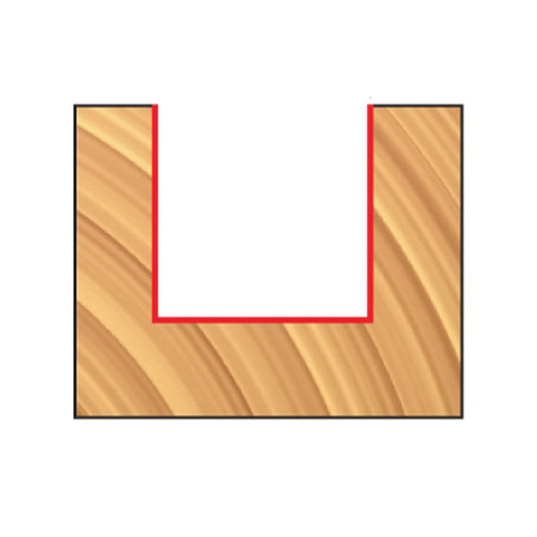 Freud&reg; 16-100 Router Bit, Down Shear Mortising Router, 1/2 in Dia Cutting, 2 in OAL, 1/2 in D Cutting, 1 Flutes, 1/4 in Dia Shank, Solid Carbide