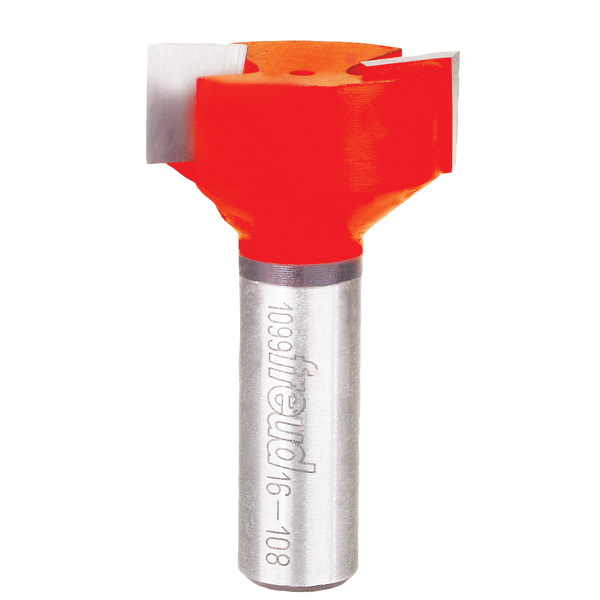Freud&reg; 16-108 Router Bit, Down Shear Mortising Router, 1-1/4 in Dia Cutting, 2-3/8 in OAL, 1/2 in D Cutting, 2 Flutes, 1/2 in Dia Shank, Solid Carbide