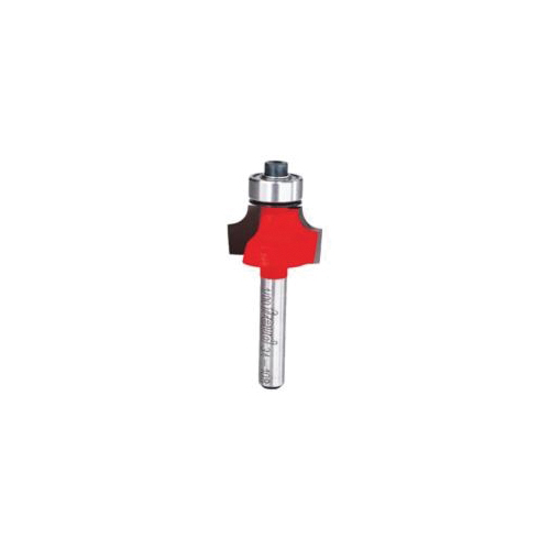 Freud&reg; 34-108 Quadra-Cut&trade; Router Bit, Rounding Over Router, 7/8 in Dia Cutting, 2-3/16 in OAL, 1/2 in D Cutting, 2 Flutes, 1/4 in Dia Shank, Solid Carbide