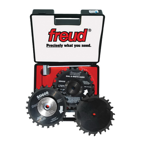 Freud&reg; SD608 Dial-A-Width Stacked Dado Set, 8 in Dia Blade, 5/8 in Arbor