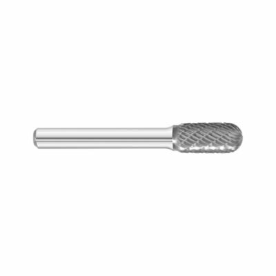 Fullerton 59111 Imperial Single End Carbide Rotary Burr, Cylindrical Head, 1/8 in Dia Head, 9/16 in L of Cut, 1-1/2 in OAL, Double Cut