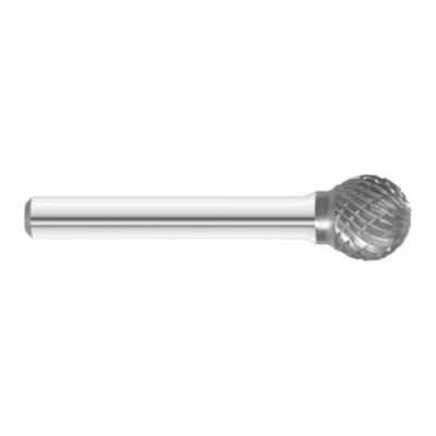 Fullerton 47285 General Purpose Imperial Single End Carbide Rotary Burr, Cone Head, 1/2 in Dia Head, 7/8 in L of Cut, 2-3/4 in OAL, Single Cut
