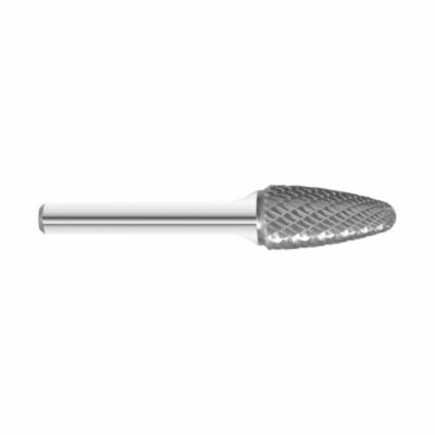 Fullerton 41063 General Purpose Imperial Single End Mounted Point, Cylindrical - No End Cut (Shape SA) Head, 3/8 in Dia Head, 3/4 in L of Cut, 2-1/2 in OAL, Single Cut