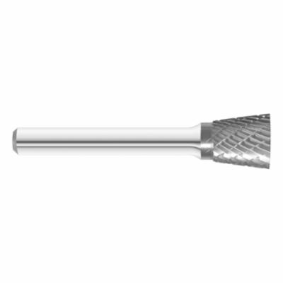 Fullerton 41007 General Purpose Imperial Single End Carbide Burr, Cylindrical - No End Cut (Shape SA) Head, 1/8 in Dia Head, 5/8 in L of Cut, 2 in OAL, Single Cut