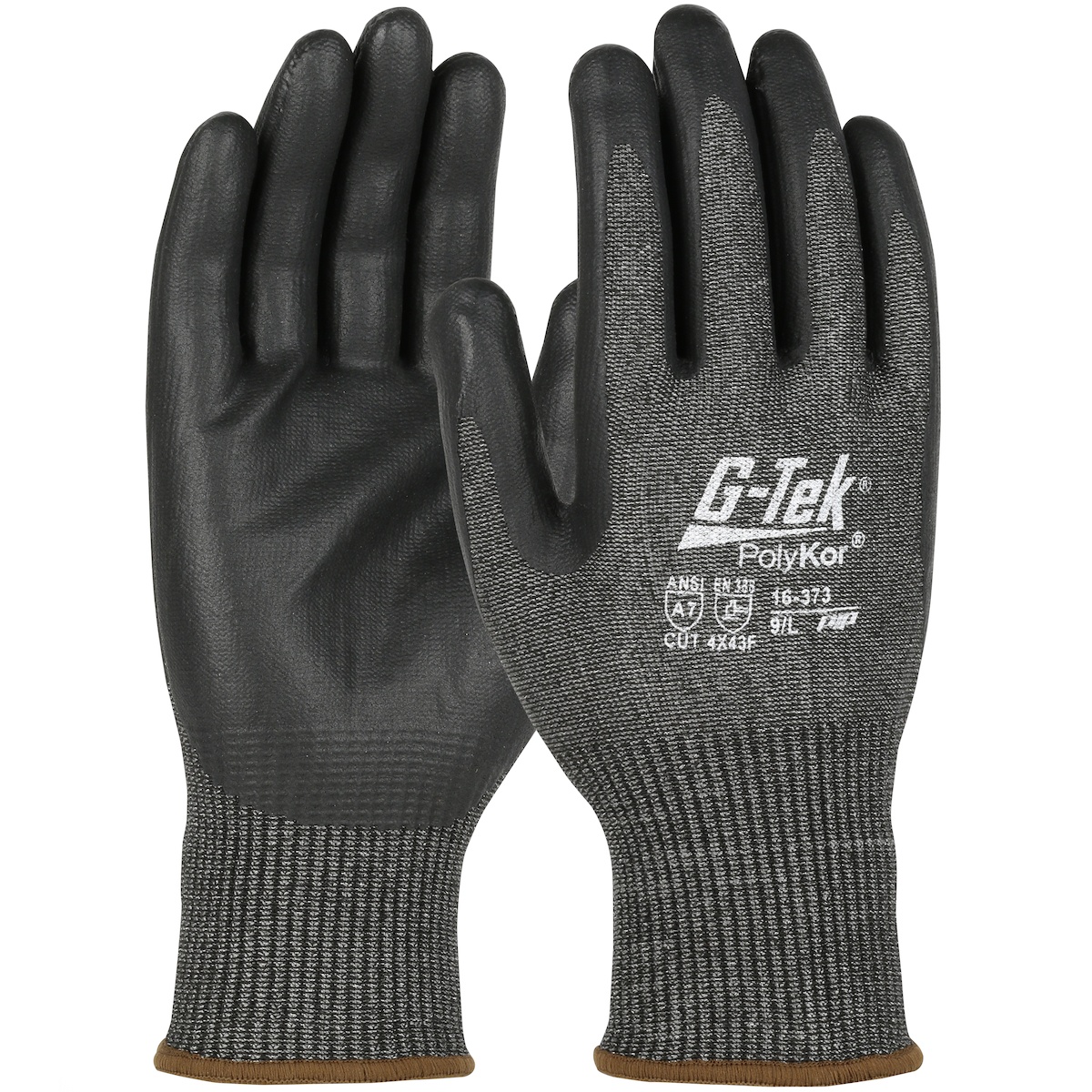 G-Tek&reg; 16-150/L 16-150 Unisex Cut-Resistant Gloves, L, PolyKor&trade;, Knit Wrist Cuff, Resists: Abrasion, Chemical, Cut, Puncture, Tear, UV and Water, ANSI Cut-Resistance Level: A2