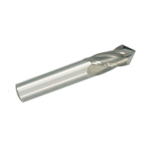 GARR 57344 Center Cutting Drill Mill, 3 mm Dia, 82 deg Point, 4 Flutes, 12 mm L Flute, 12 mm L of Cut, 38 mm OAL, Bright