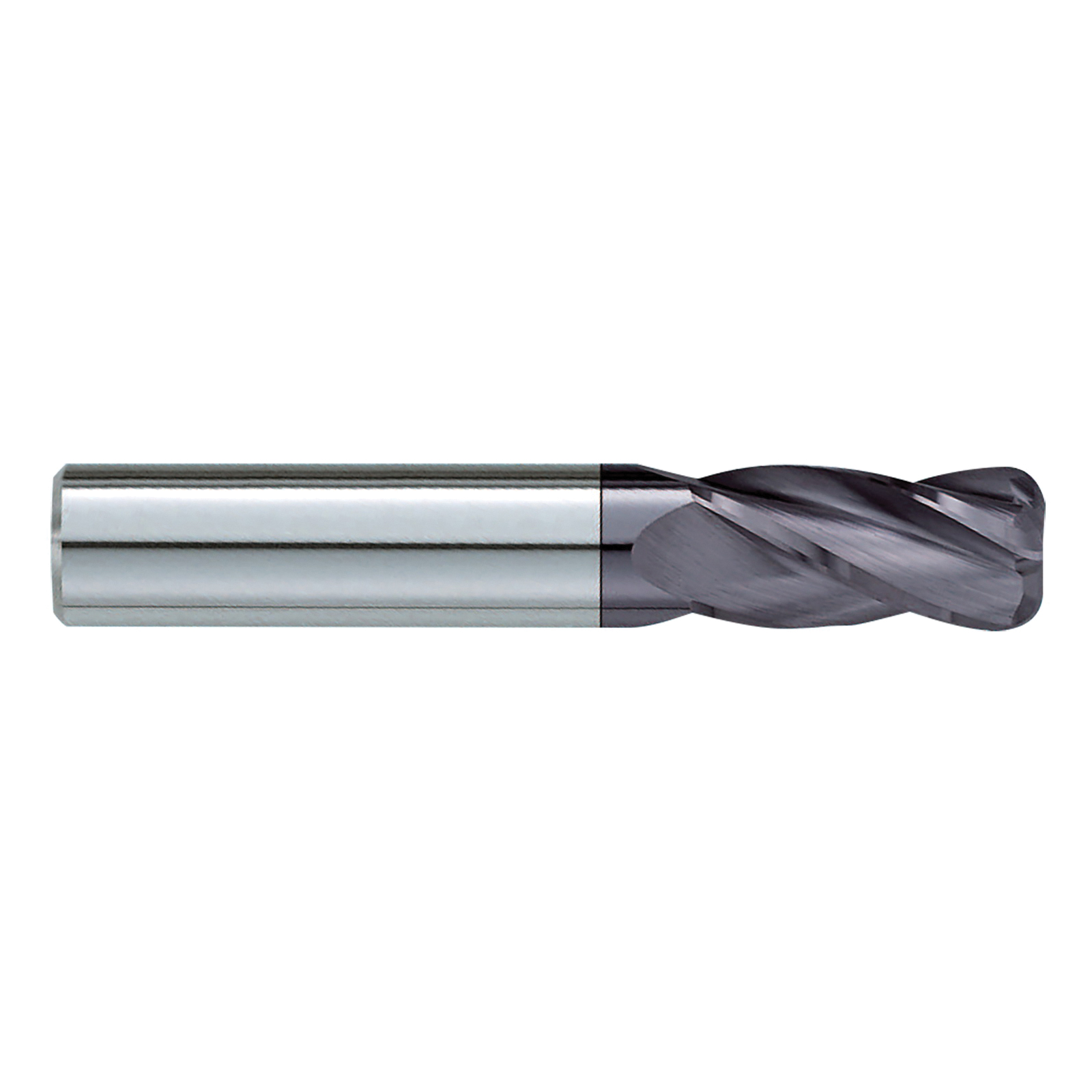 GARR 30890 170RA Center Cutting Stub Length Corner Radius End Mill, 3/4 in Dia Cutter, 0.02 in Corner Radius, 1 in Length of Cut, 4 Flutes, 3/4 in Dia Shank, 3 in OAL, TiAlN Coated
