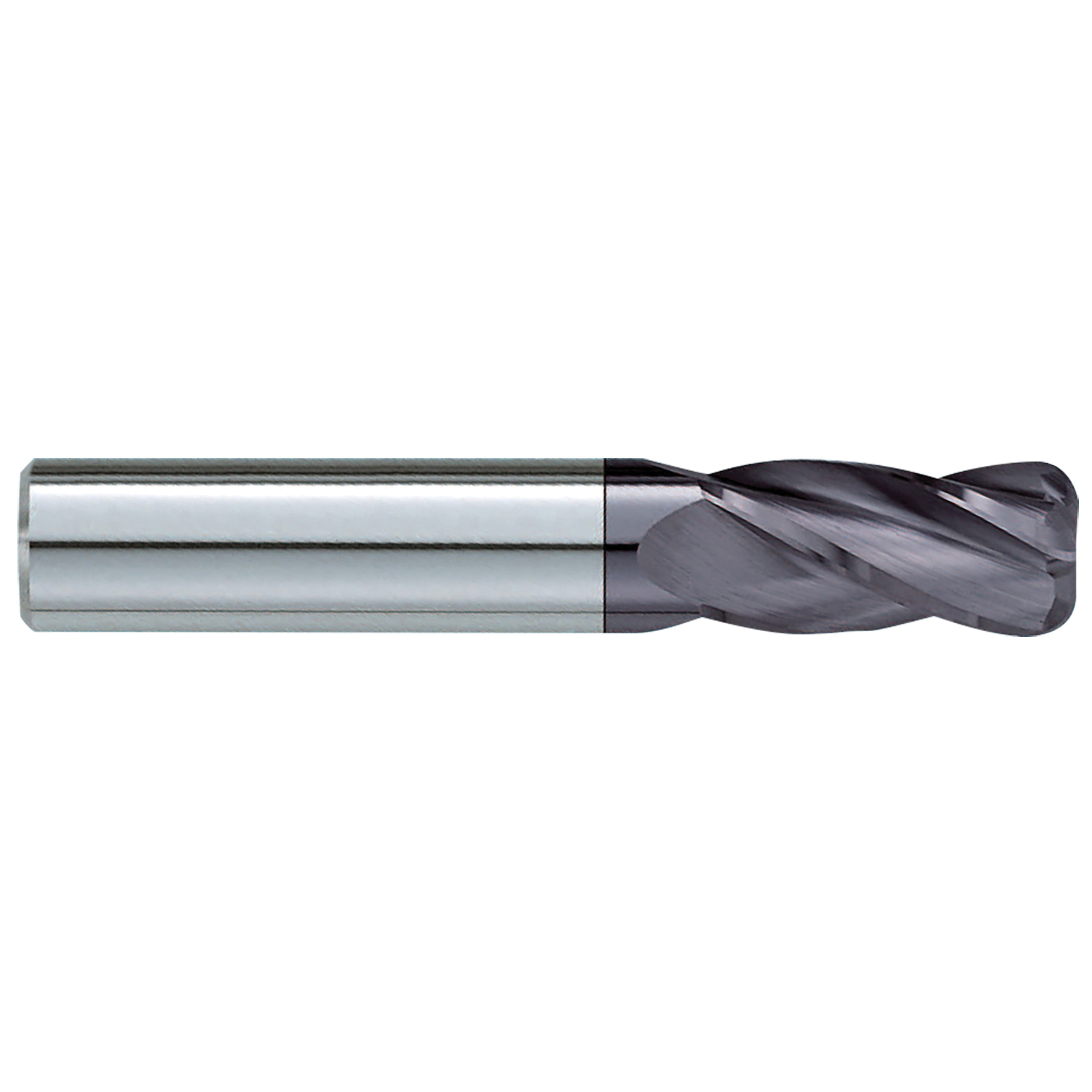 GARR 30894 170RA Center Cutting Stub Length Corner Radius End Mill, 3/4 in Dia Cutter, 0.045 in Corner Radius, 1 in Length of Cut, 4 Flutes, 3/4 in Dia Shank, 3 in OAL, TiAlN Coated