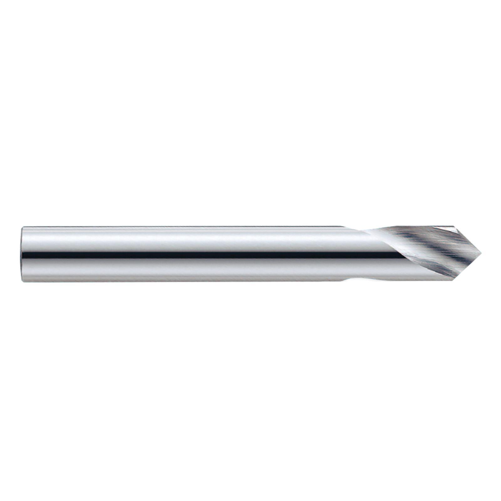 GARR 91507 1600 General Purpose NC Spotting Drill, 3 mm Dia, 38 mm OAL, Solid Submicron Grain Carbide, Bright