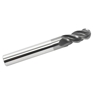 GARR 50263 V4B Ball End Center Cutting Variable Helix End Mill, 16 mm Dia Cutter, 32 mm Length of Cut, 4 Flutes, 16 mm Dia Shank, 88 mm OAL, AlCrN Coated