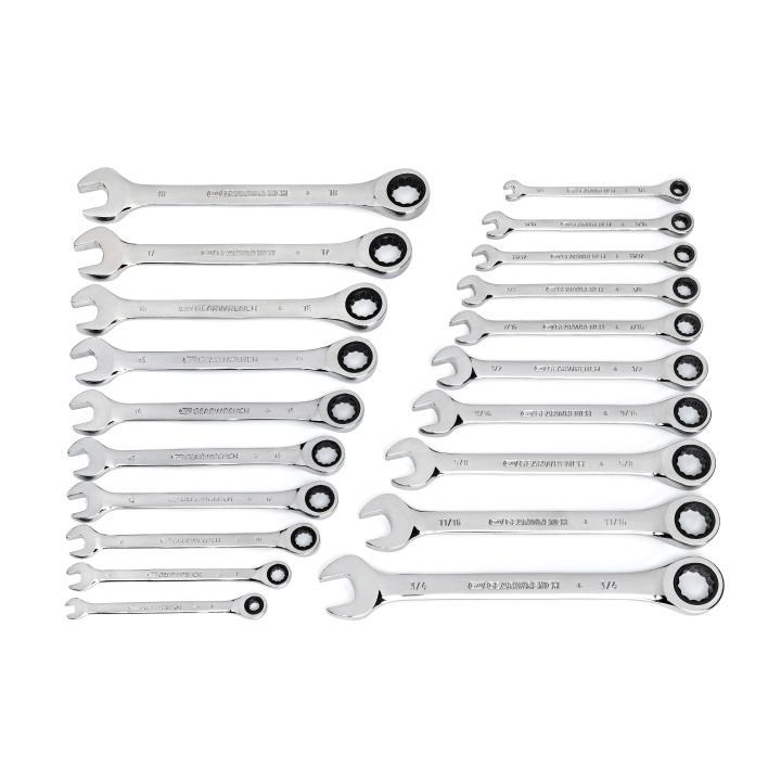 GearWrench&reg; 35720-06 12-Point Ratcheting Combination Wrench Set, 20 Pieces