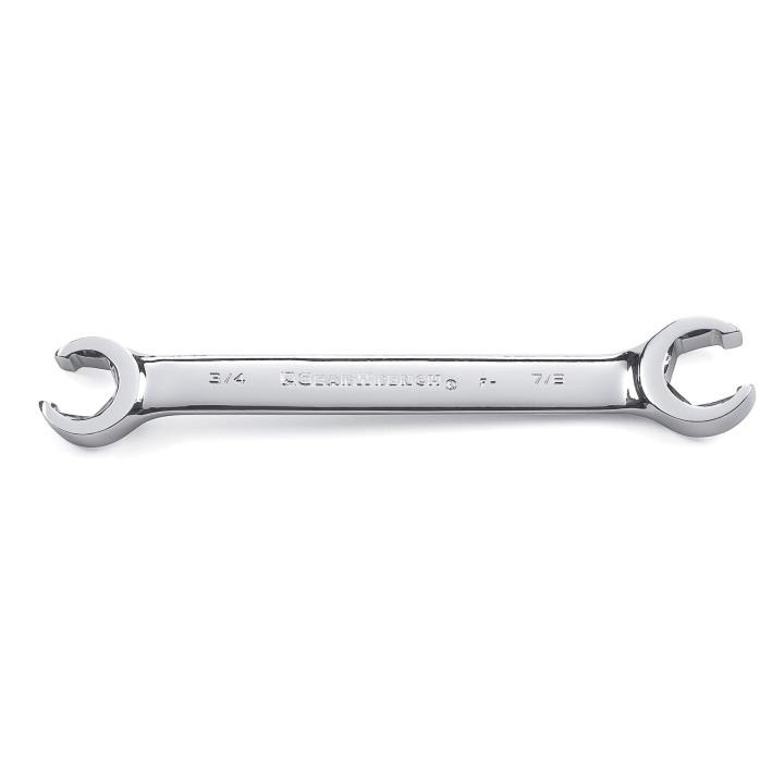 Williams&reg; JHW10658 Double Headed Flare Nut Wrench, Satin Chrome, 19 x 21 mm Wrench, 6 Points, 8-7/8 in OAL
