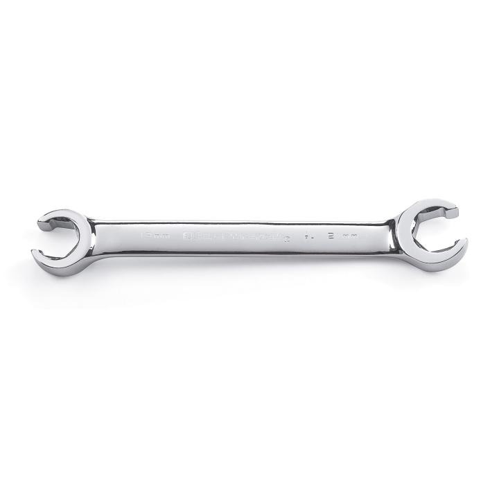 Williams&reg; JHW10652 Double Headed Flare Nut Wrench, Satin Chrome, 10 x 12 mm Wrench, 6 Points, 6-1/8 in OAL