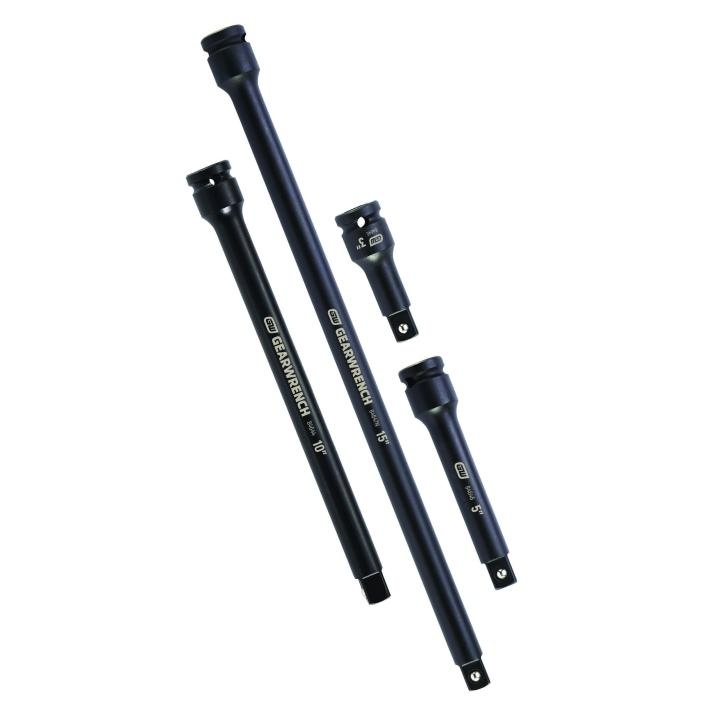 GEARWRENCH&reg; 84927N Locking Socket Extension Set, 3/8 in Drive, 3 Pieces, Manganese Phosphate