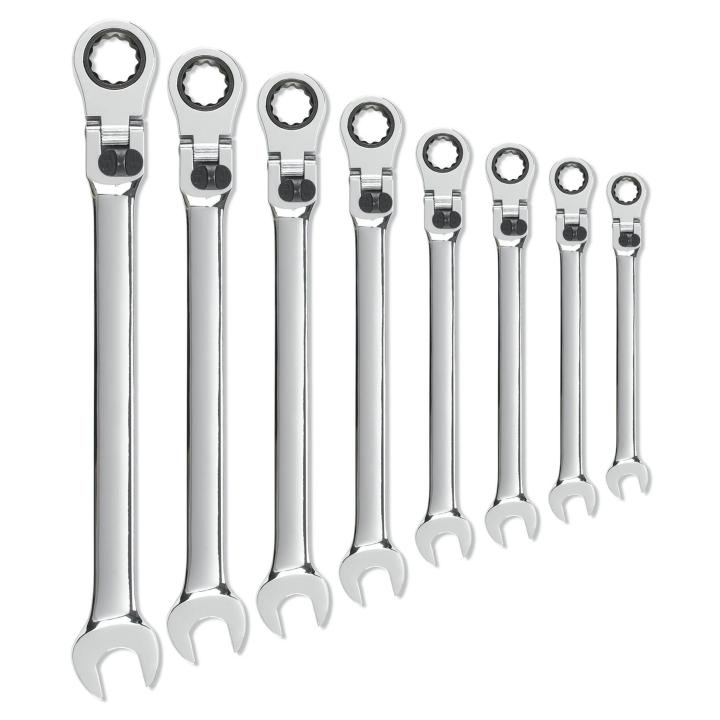Williams&reg; JHWWS-3510 Service Wrench Set, 10 Pieces, 3/4 to 1-3/8 in, Satin Chrome