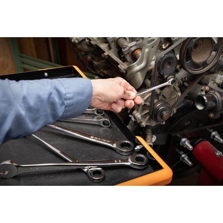 GEARWRENCH&reg; 85860 XL X-Beam&trade; Open End Combination Wrench, 5/8 in Wrench, 12 Points, 0/15 deg Offset, 10.24 in OAL, Polished Chrome