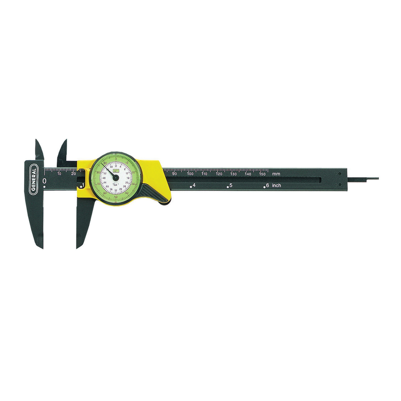 GENERAL® 14 Drill Gage, 1/16 to 1/2 in Measuring, Graduations 64ths, 6-1/2 in L x 2-1/2 in W