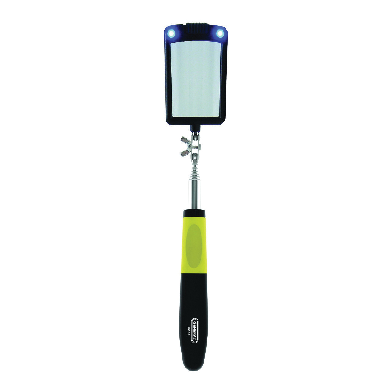 Ullman K-2R Inspection Mirror Refill, 2-1/8 x 3-1/2 in Mirror, Rectangle Shape, 11-1/4 to 15-1/4 in L