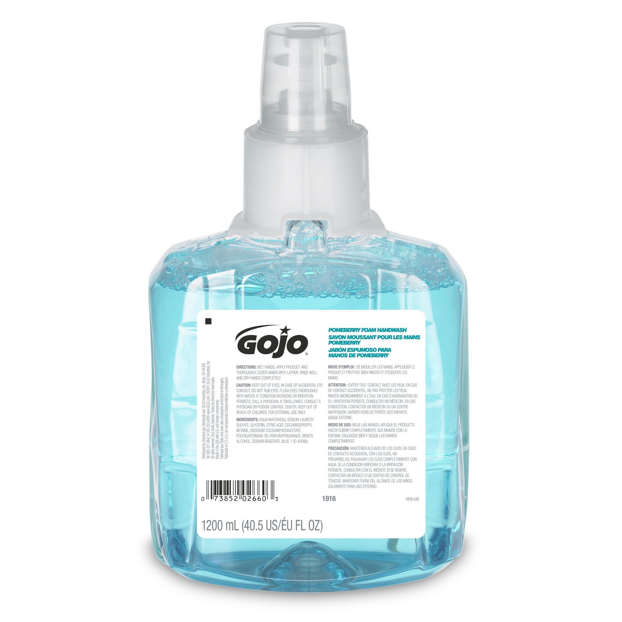GOJO® 5715-06 Hand Cleaner, 7.5 fl-oz, Bottle, Foam, Dye Free/Odorless, Clear/Colorless to Pale Yellow